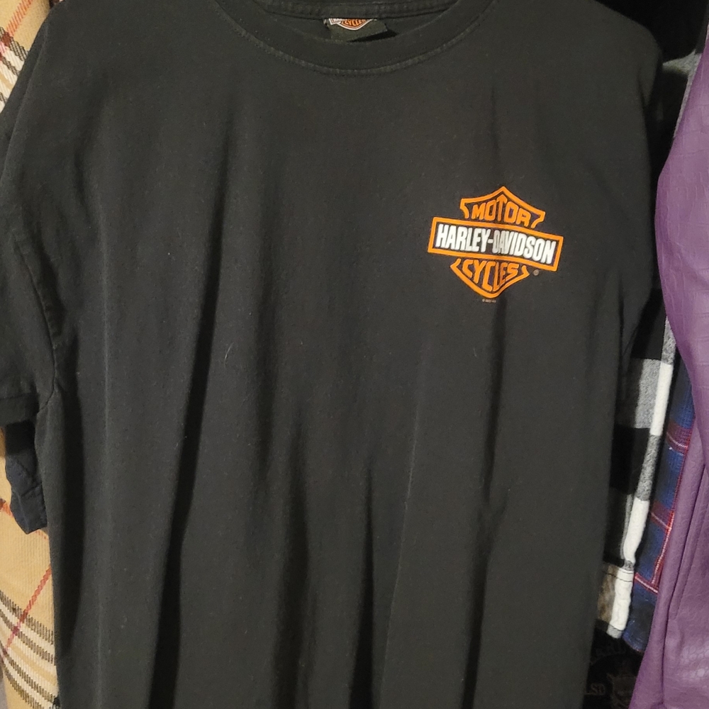 Harley-Davidson Black Tee with Orange Logo